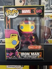 Funko Pop! Figura Vinilo Blacklight Exclusiva Marvel: Iron Man Target #649