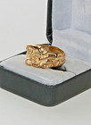 Men’s Gold, Diamond Fashion Ring with Three Round Cut Diamonds — photo 2