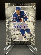 2024-25 Upper Deck Artifacts Mike Gartner Black Auto 1/5 BLUE INK COLOR MATCH