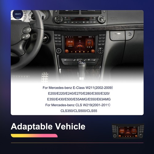 64G Android 15 Car Radio GPS Stereo Sat Nav For Mercedes Benz E/CLS/G W211 W219 - Picture 24 of 24