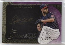 2017 Topps Five Star Golden Graphs Purple 2/25 Corey Kluber #GG-CK Auto k4s