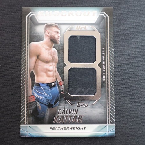 Calvin Kattar 2024 Topps UFC Knockout Jersey Patch #KDR-CK Relic Card NM/M