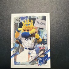2021 Topps Opening Day - Mascot Relics Kansas City Royals #MR-S (MEM)