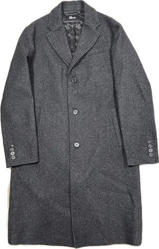 THE KOOPLES MEN’S ELEGANT WOOL BLEND COAT BLACK SPACKLE GRAY SIZE S NWT  $745 image 7