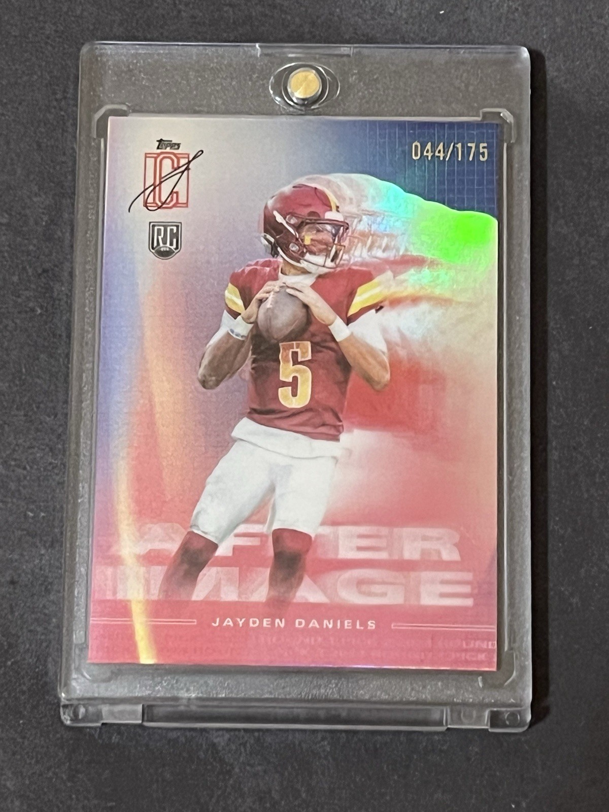 2024 Topps Signature Class Jayden Daniels After Image RC Indigo Rookie #44/175