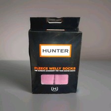 Hunter Fleece Welly Socks: Violet Size 6-8 US 39-42 EU  Size L New