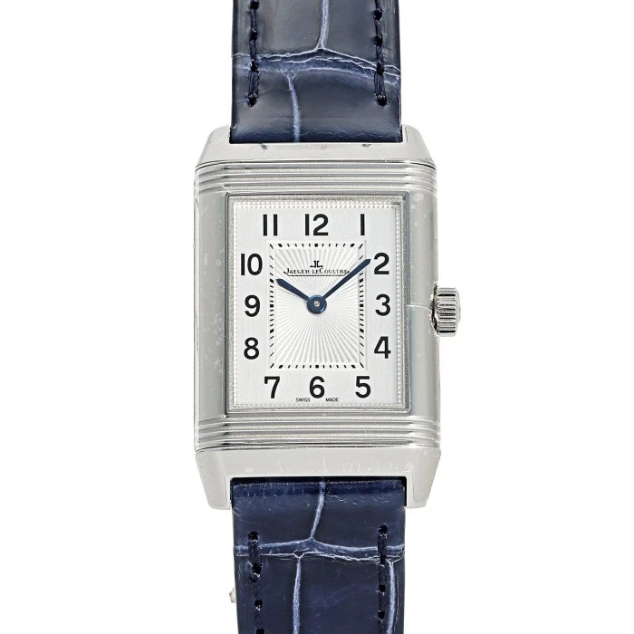 Jaeger LeCoultre — Jaeger-LeCoultre Reverso Q2668432 Stainless Steel Leather Diamond 21.0mm #YKW436