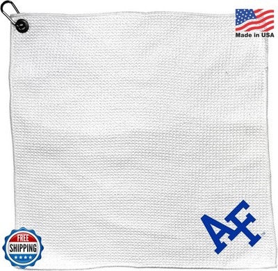 Team Golf NCAA Microfiber Towel 15x15 White with Carabiner