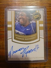 2010 Press Pass Sideline Signatures Gold Blue Ink Naaman Roosevelt Auto SP