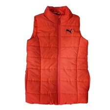 Puma Women s Medium Quilted Puffer Vest Pink Lightweight Zip Sleeveless Jacket