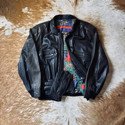 Seraphin Lederjacke / Blouson Hermès Manufaktur Gr.52