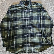 Ridgecut Toughwear Men s Shirt Heavy Duty Work Cotton Shirt Green Plaid 2XL