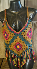 Festival Top, Size Medium, Grant Squares, Han...
