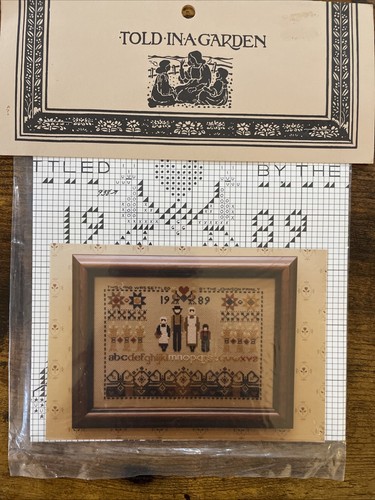 Told In A Garden Cross Stitch Pattern Lot of 10 Amish Home Country People Kids - Picture 8 of 21