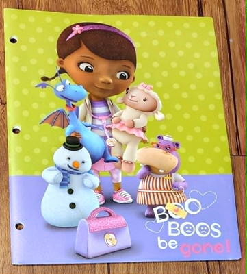 Doc McStuffins  Boo Boos Be Gone Friendship  12''x9'' Pocket File Portfolio Folder