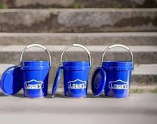 Lowe&rsquo;s Mini Buckets with Lids &ndash; Set of 3