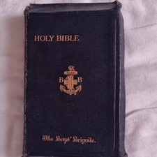 Holy Bible The Boys' Brigade Black Cover Book - Boys' Brigade Theme