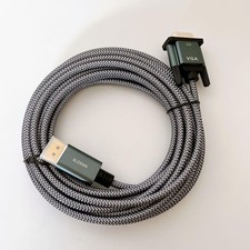 HDMI to VGA Cable, Unidirectional, 1080P, 60Hz, 5m Length