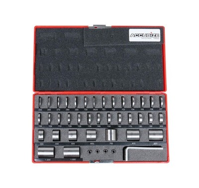 Accusize Industrial Tools 36 Pc Steel Spacer Block Set in Fitted Case, 3604-7...