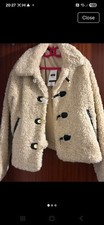 Tesco F&F Cream  Teddy Bear Jacket  Coat size m new
