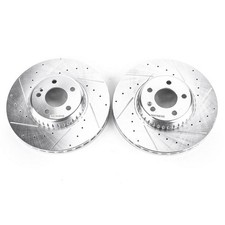 PowerStop Disc Brake Rotor Set - Fits Mercedes Benz C300 2015-2020, Mercedes E30