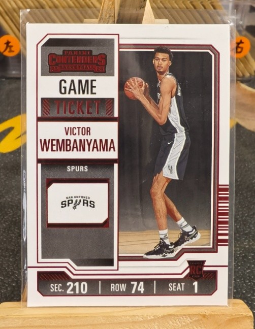 Victor Wembanyama 2023-24 Panini Contenders RC Game Ticket Red #11