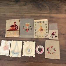 DE COLECCIÓN BORDADO A MANO ARTE POPULAR ARTESANÍA COSTURA CROCHET AGUJA AÑOS 1830-1930