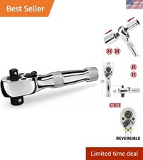 Efficient Dual Head Stubby Ratchet - Engineered For Precision In Tight Areas