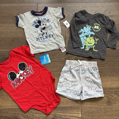 Baby Toddler Boy clothes 12-18 24 months lot/ bundle, 4 pieces Mixed Disney