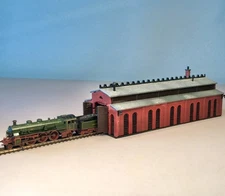Z Scale Building -Marklin 8981 - Old Time Brick Engine House - Single Bay