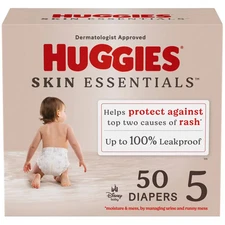 Huggies Skin Essentials Luxury Diapers  - Size 5 - 50ct