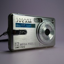 Smart JV Cam Digital Camera DMC-FX12 12.0MP Silver Tested