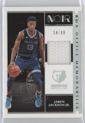 2019-20 Panini Noir Box Office Memorabilia 4/99 Jaren Jackson Jr #BM-JJJ 12kd