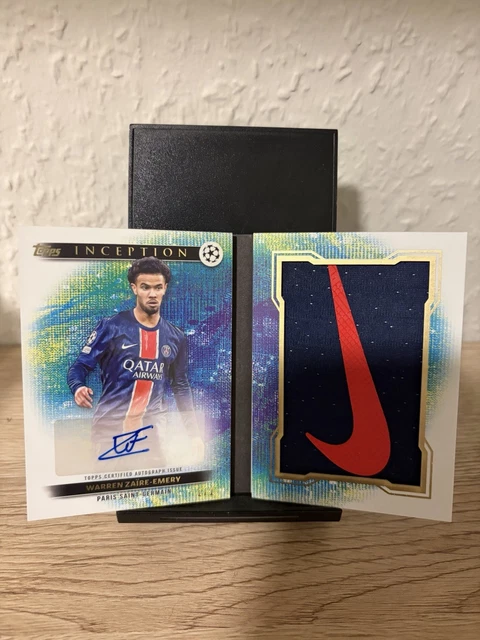 Topps Inception UCC 24/25 Booklet Warren Zaire-Emery /2 Auto Patch Nike