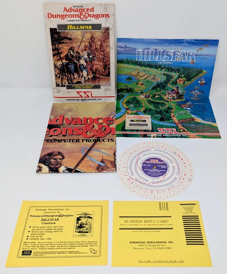 Advanced D&D: Hillsfar (Commodore 64 C64, 1989) 5 1/4" Disks - Complete! - Image 2 of 4
