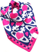 Vivienne Westwood Japan Handkerchief Orb Heart Orb Embroidered Hot Pink 50cm