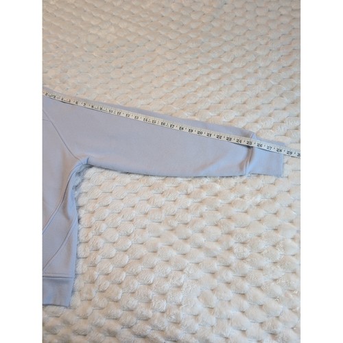 Danskin Quarter Zip Pullover Sweatshirt Athletic Top Light Blue M/M - Picture 7 of 8