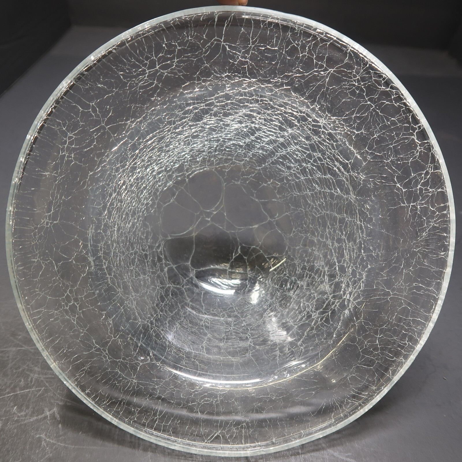 Crackle Glass Bowl on Metal Gold Autumn Leaf Stand eBay