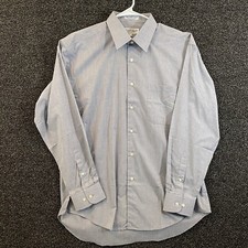 VTG Givenchy Button Up Shirt Mens Size 16.5 34/35 Gray Casual Long Sleeve 90s