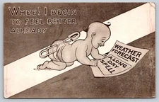 Postcard Humor Posted 1913 Whee I Begin To Feel Better Already   {MJ}