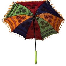 Handicraft Sun Protection Rajasthani Umbrella Handicraft Walking Stick Umbrella