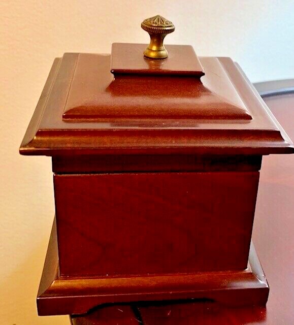 Bombay Company Cherry Wood Music Jewelry Box 41/2" eBay