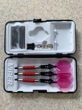 GLD Viper RedSure Grip 18 gm. Darts w/Crystal Flights Dart Pal Case