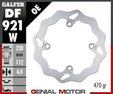 Galfer Rear Brake Disc WAVE FIXED 220x4mm SHERCO 300 SE-R FORK WP 2014