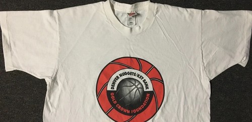 Vtg 90s Denver Nuggets Marathon Faded Shirt XL Carmelo Anthony Track PE Grunge - Picture 8 of 15