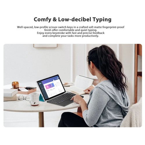 Clavier QWERTY Universel sans fil Bluetooth 3.0 PC Tablette Smartphone ordi Neu - Photo 8/11