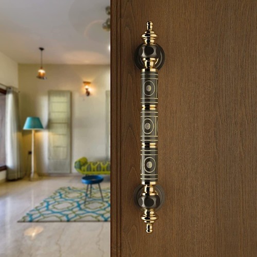 Maniglia per porta principale 12 in ottone pieno maniglie per tutte le porte maniglia 1 pezzo - Foto 6 di 6