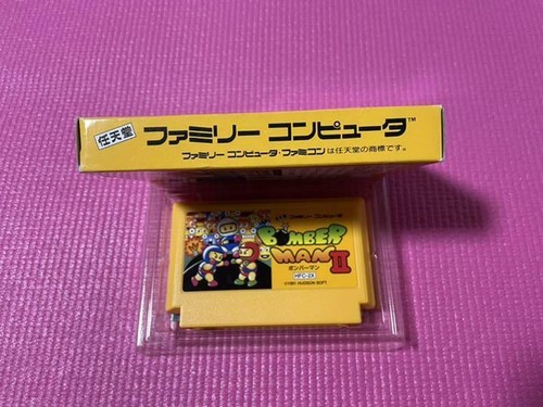 Used Hudson 1991 BOMBER MAN II 2 Nintendo Famicom NES Action Japanese Retro Game - Picture 3 of 12