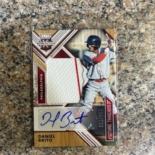 Daniel Brito 2018 Panini Elite Extra Edition Future Threads AUTO /299