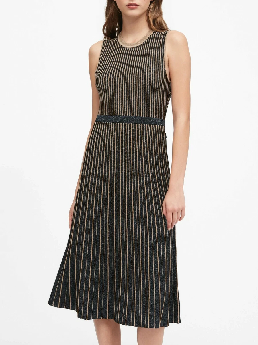 Metallic clearance stripe sweater